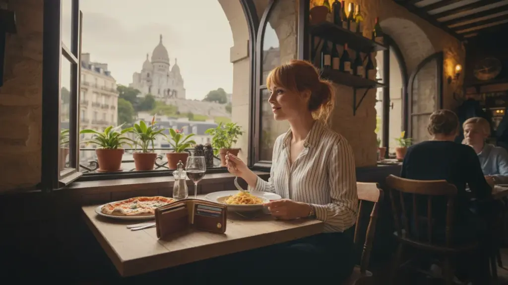 Was kostet ein Abendessen in Fauve Hautots Lieblingsrestaurant unter dem Sacré-Coeur